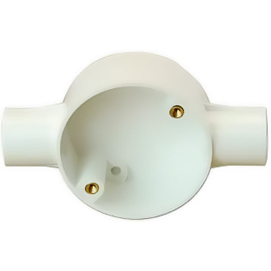 20 mm Through Way Besa Box Carisol-Electrical 3/4 x 2 WAY TRU PVC BBox