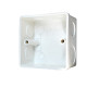 50 mm x 50 mm PVC Wall Switch Box Carisol-Electrical 2 x 2 Flush Mount White