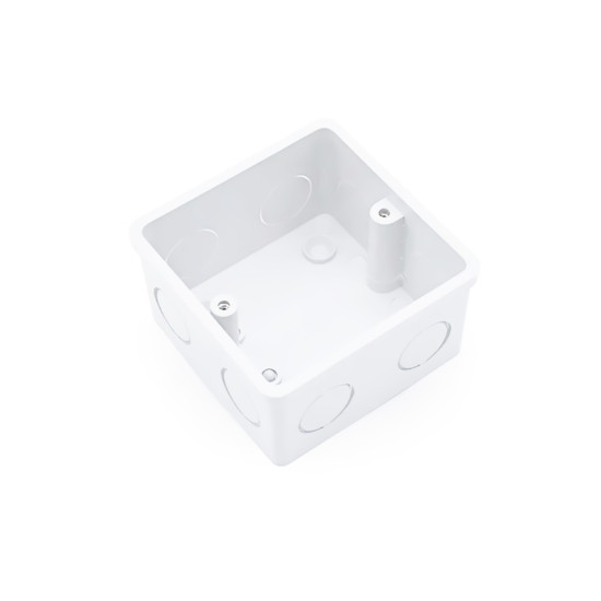 50 mm x 50 mm PVC Wall Switch Box Carisol-Electrical 2 x 2 Flush Mount White