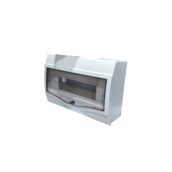 12 Slots Breaker Panel Box Carisol-Electrical Surface Mount PVC Din Rail