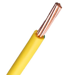 10 mm Insulated Single Wire Yellow Carisol-Electrical 330 ft. x 10mm AC Yellow per ft.