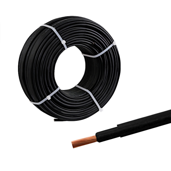 25 mm Insulated Single Wire Black Carisol-Electrical 330 ft. x 25mm AC Black per ft.