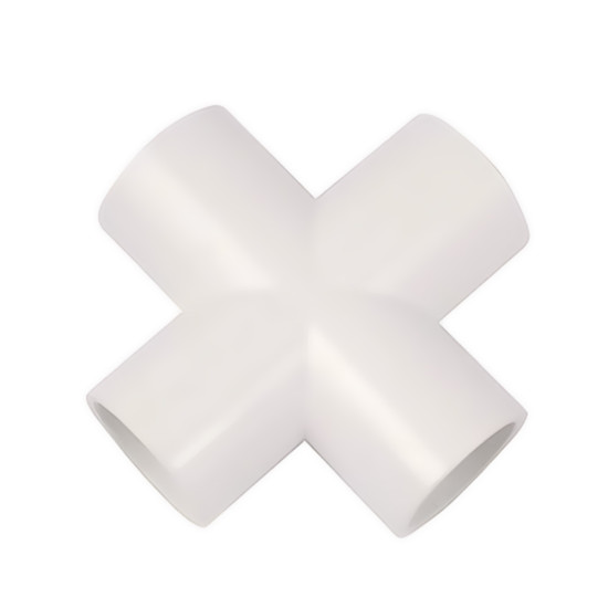 1/2 in. PVC Cross Tee